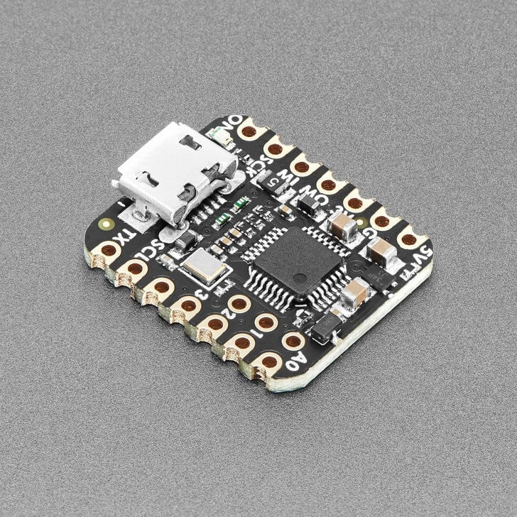 Adafruit USB Host BFF for QT Py or Xiao with MAX3421E - Is your QT Py all alone, lacking a friend to travel the wide world with? When you were a kid, you may have learned about the "buddy" system. Well, this product is kind of like that! It is a board that will watch your QT Py's back and add a USB Host port.