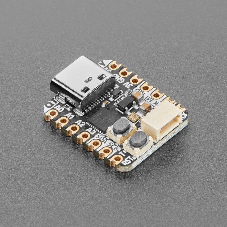 Adafruit QT Py CH32V203 Dev Board - What a cutie pie! Or is it... a QT Py? This diminutive dev board features the powerful CH32V203 low-cost processor that's all the trend: based on RISC-V and cheaper than an 8-bit core! This little one is a great way to get started in the CH32x processor family, with everything you need to build many USB-based projects at an excellent price.