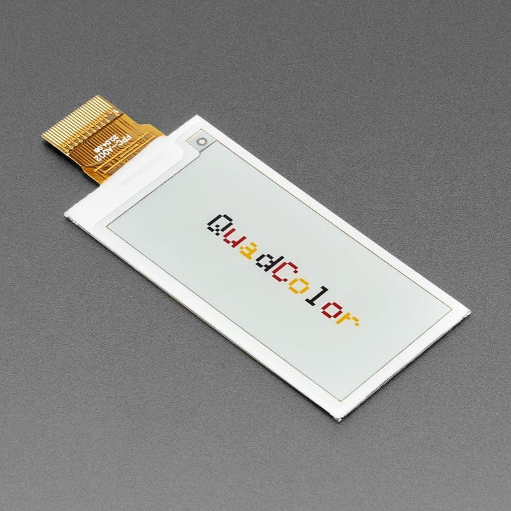 2.13" 250x122 Quad-Color eInk / ePaper - Bare Display - What's better than a tri-color E-Paper display? Quad-color, of course! This is a 2.13" 250x122 Quad-Color eInk / ePaper Bare Display.