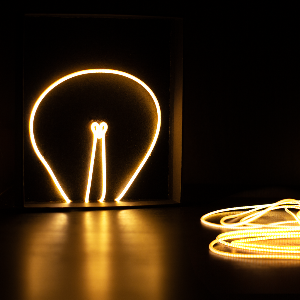LED Noodles (5 x 300mm) - These bright, flexible LED 'noodles' run off 3V and are great for adding cool cyberpunk light effects to wearables, models and dioramas or for making tiny pretend neon signs.