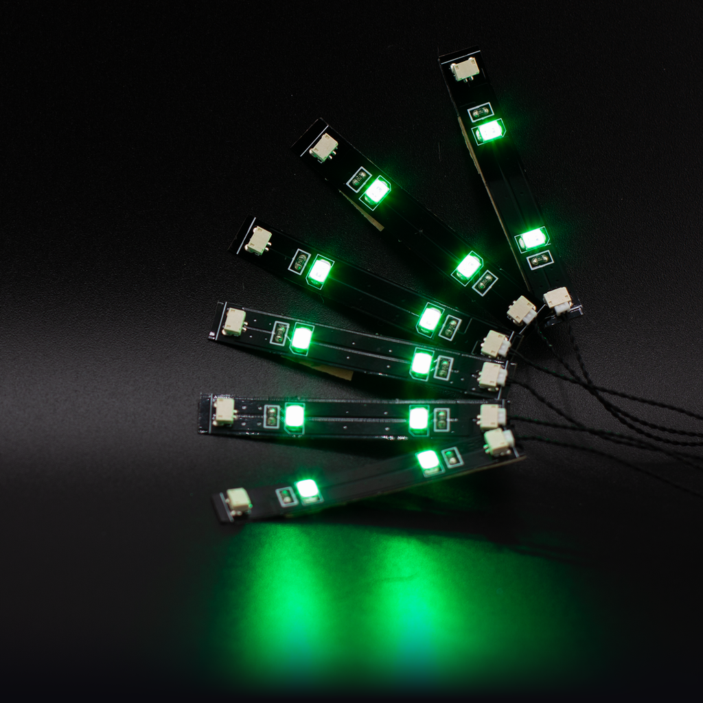 LED Strips for Tiny FX - These mono LED strips have 2 pin JST-SUR connectors for connecting to Tiny FX.
