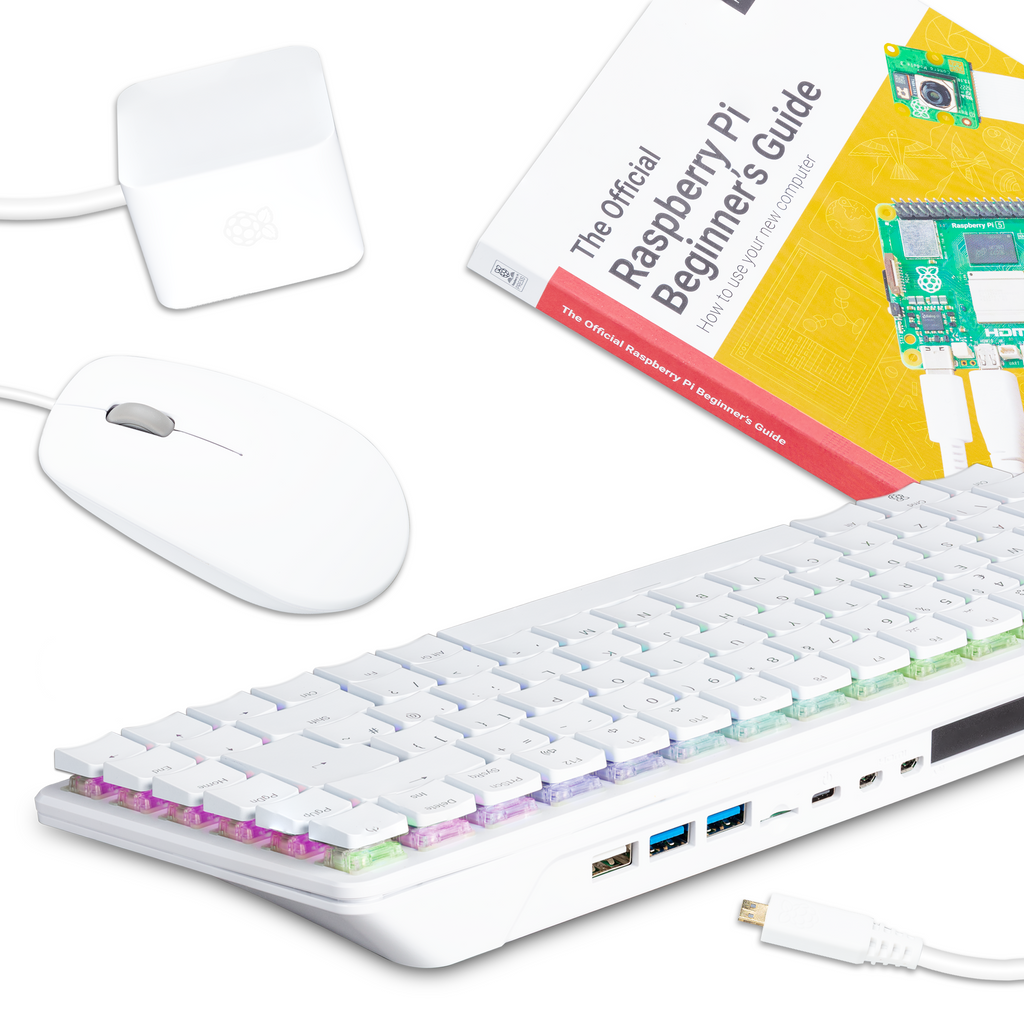 Raspberry Pi 500+ Desktop Kit (UK) - A premium computer built into a high quality mechanical keyboard!