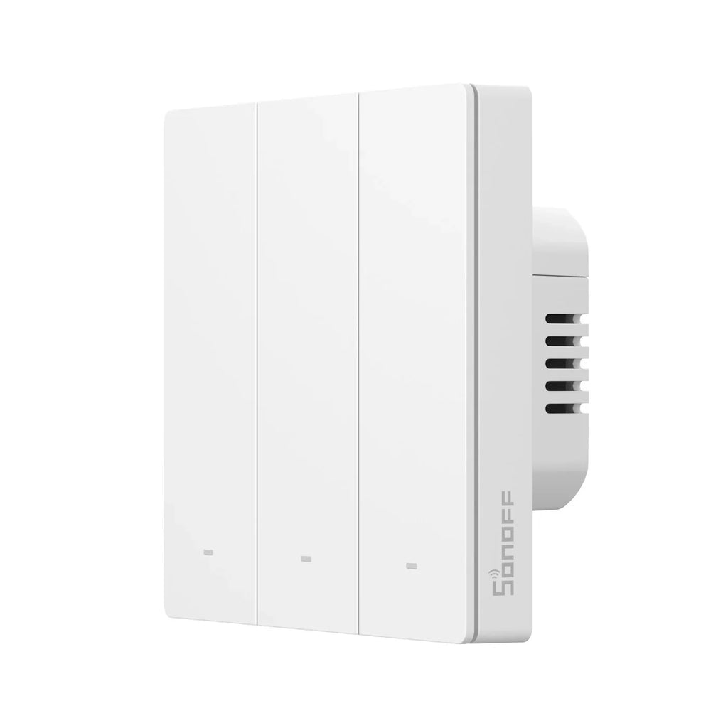 Sonoff Smart Wall Switch (ZBM5 Zigbee) - These smart switches work as regular mechanical wall switches and can also be controlled with a Zigbee-enabled smart home hub.