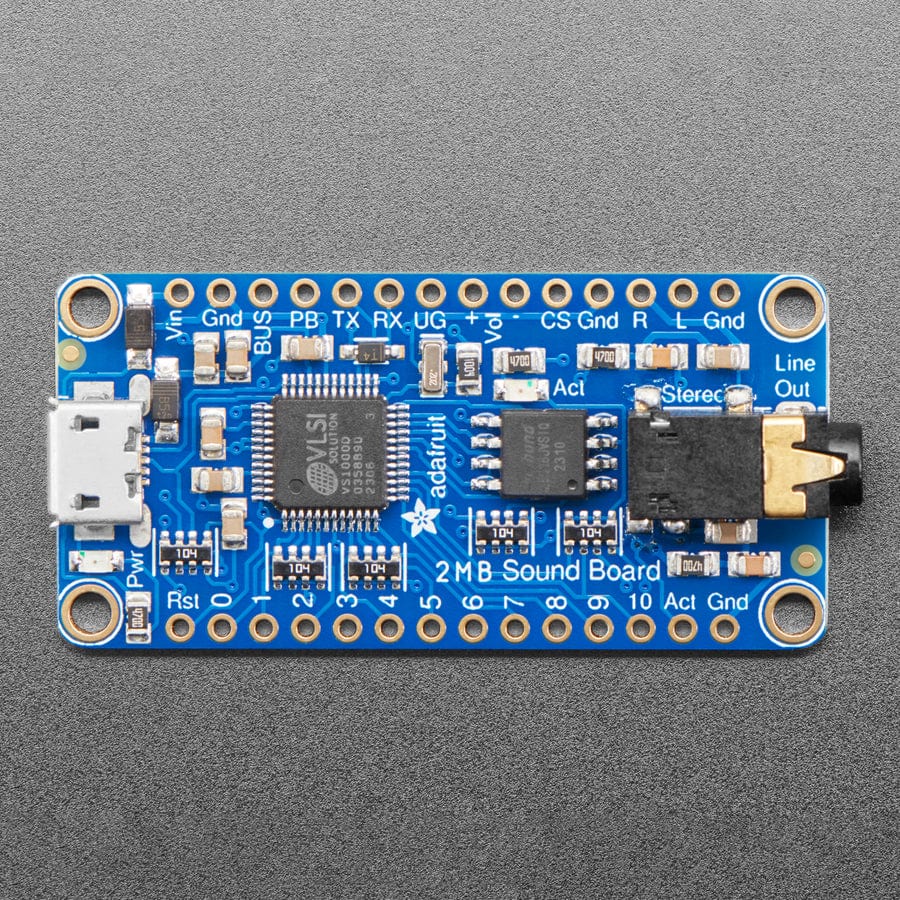 Adafruit Audio FX Sound Board - WAV/OGG Trigger - Add audio/sound effects to your next project, without an Arduino+Shield!