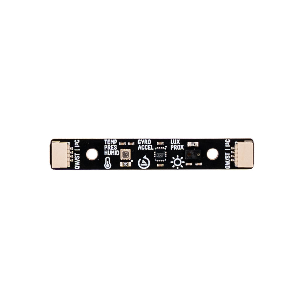 Multi-Sensor Stick (BME280 + LTR559 + LSM6DS3) - A 3-in-1 super sensor suite for environmental, light and movement sensing, with Qw/ST for easy, solderless connectivity.