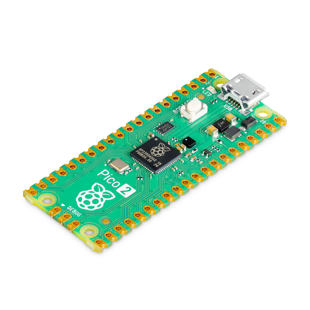 Raspberry Pi Pico 2 - A low cost, high-performance, secure microcontroller board built around Raspberry Pi's souped up new chip - RP2350.