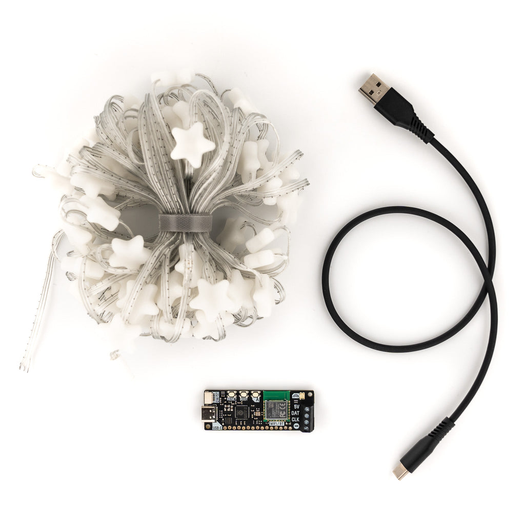 Plasma 2350 W - An all-in-one, USB-C powered controller for WS2812/Neopixel and APA102/Dotstar addressable LED strips. Now with added wireless connectivity!