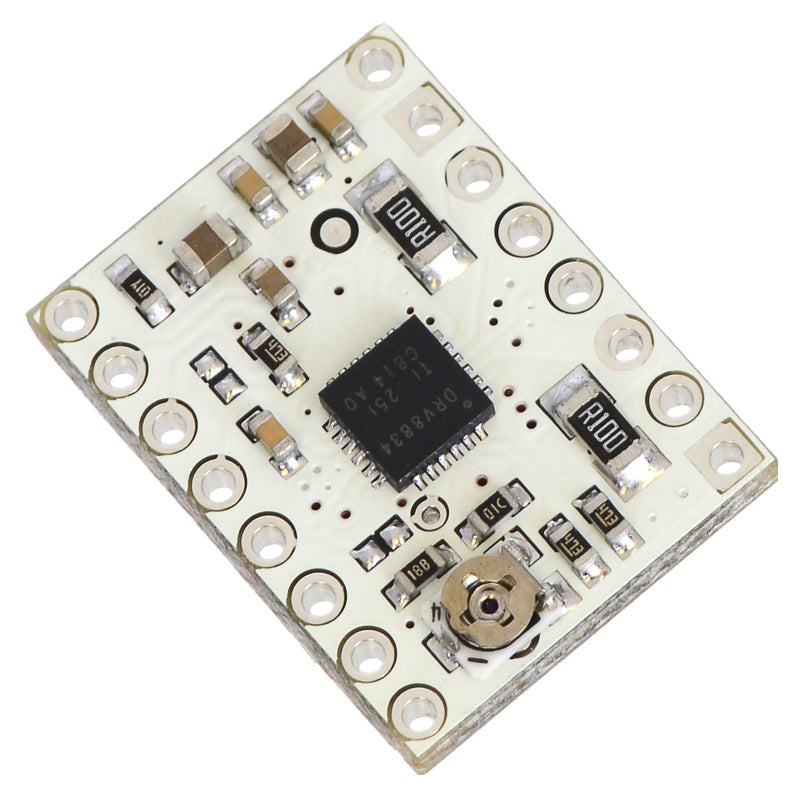 DRV8834 Low-Voltage Stepper Motor Driver Carrier - This is a breakout board for TI’s DRV8834 microstepping bipolar stepper motor driver.