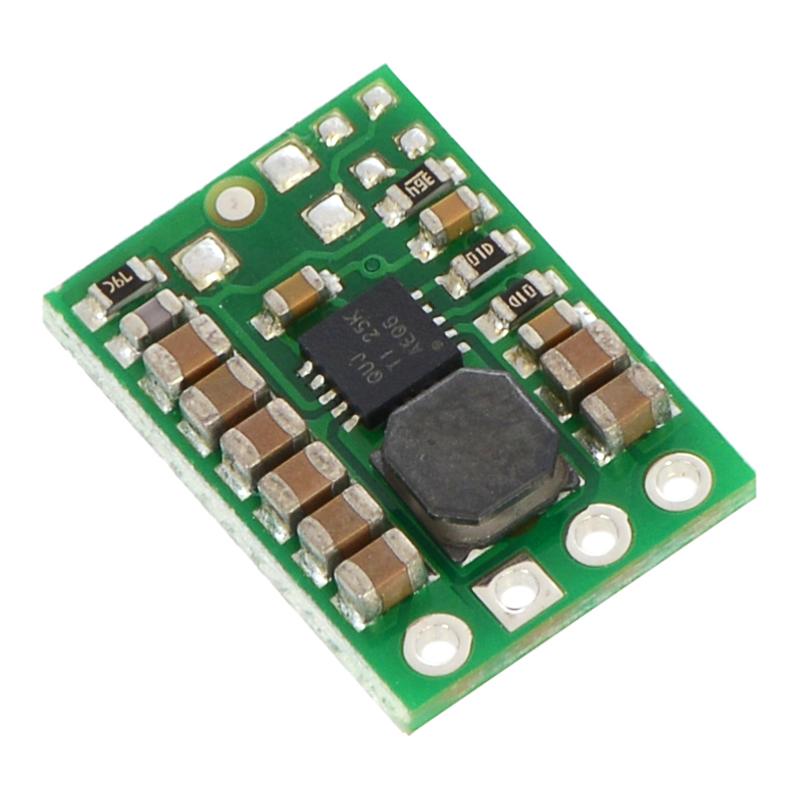 Pololu 5V Step-Up/Step-Down Voltage Regulator S7V8F5 - The S7V8F5 switching step-up/step-down regulator efficiently produces a fixed 5 V output from input voltages between 2.7 V and 11.8 V.