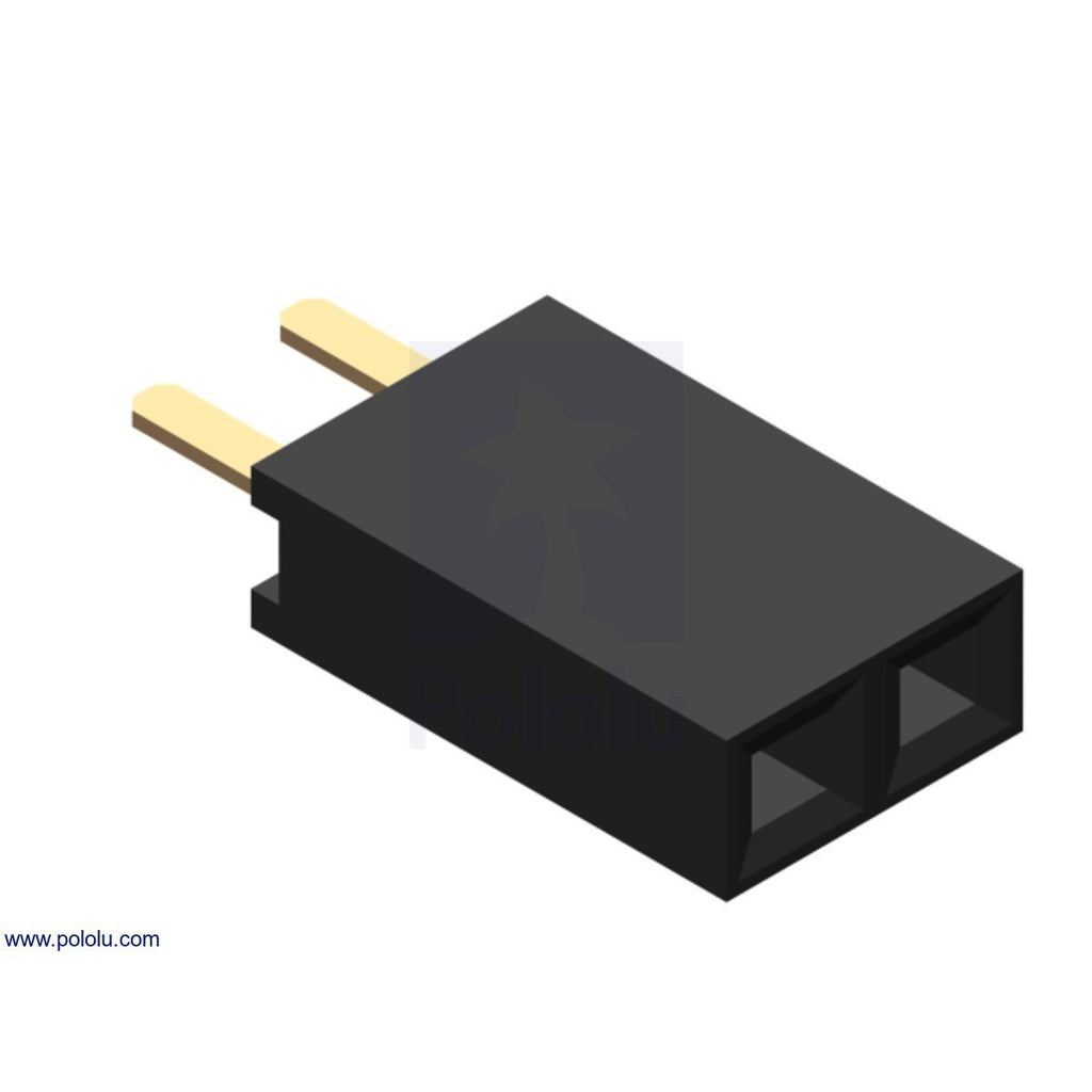 0.1" (2.54 mm) Female Header: Straight - This connector is a straight female header strip designed to match 0.1" male headers.