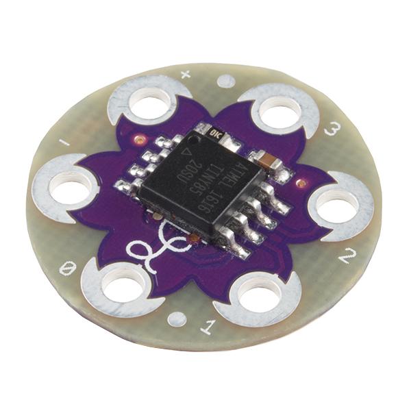 LilyTwinkle - The LilyTwinkle is a tiny little LilyPad board designed to add some twinkle to your project.