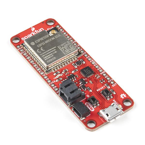 SparkFun Thing Plus - ESP32 WROOM (U.FL) - The SparkFun ESP32 Thing Plus with U.FL is the next step to get started with Espressif IoT ideations while still enjoying all the amenities of the original ESP32 Thing.