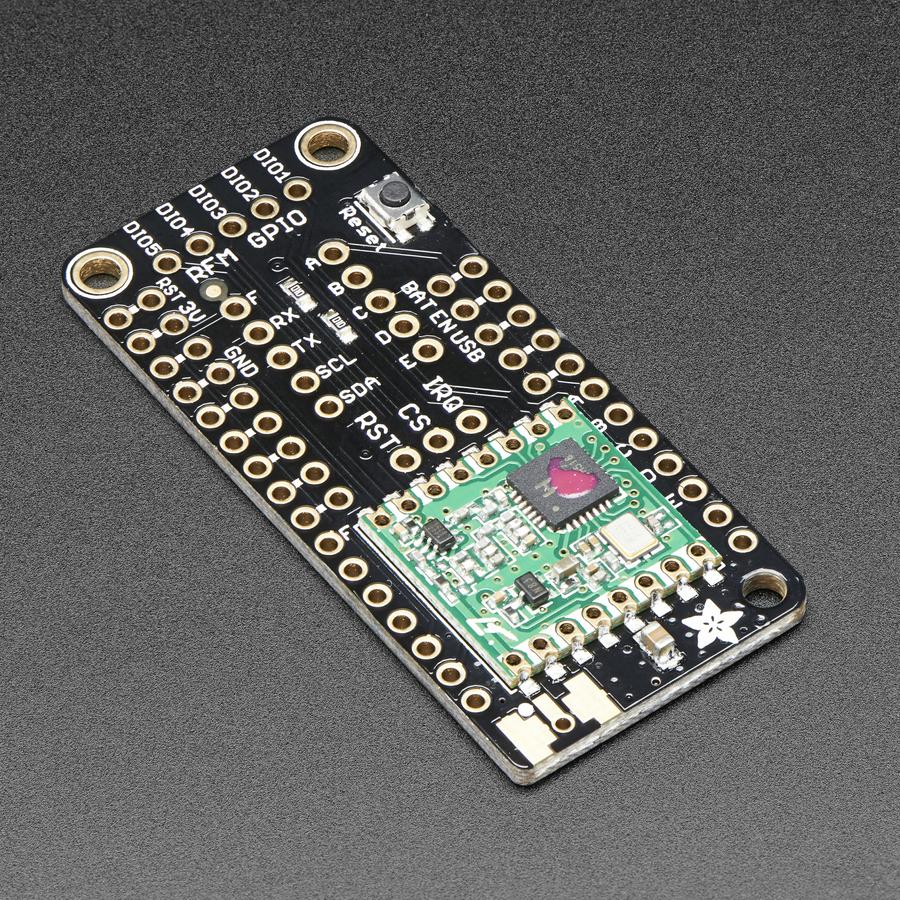 Adafruit Radio FeatherWing - RFM69HCW 433MHz - RadioFruit - Add short-hop wireless to your Feather with these RadioFruit Featherwings.