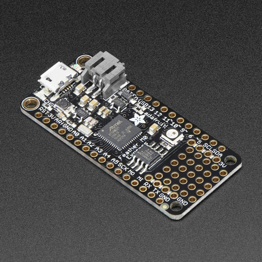 Adafruit Feather M0 Express - Designed for CircuitPython - ATSAMD21 Cortex M0 - We love all the Feathers equally, but this Feather is very special. It's the first Feather that is specifically designed for use with CircuitPython! CircuitPython is Adafruits beginner-oriented flavor of MicroPython - and as the name hints at, its a small but full-featured version of the popular Python programming language specifically for use with circuitry and electronics.