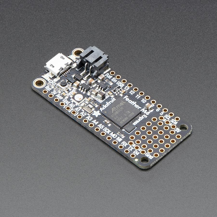 Adafruit Feather M4 Express - Featuring ATSAMD51 - It's what you've been waiting for, the Feather M4 Express featuring ATSAMD51. This Feather is powered by our new favorite chip, the ATSAMD51J19, with its 120MHz Cortex M4, 512KB Flash and 192KB RAM.