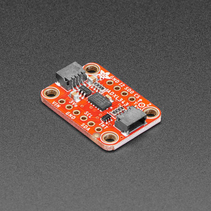 ADXL343 - Triple-Axis Accelerometer (+-2g/4g/8g/16g) w/ I2C/SPI - STEMMA QT / Qwiic - Analog Devices has followed up on their popular classic, the ADXL345, with this near-drop-in-replacement, the ADXL343.