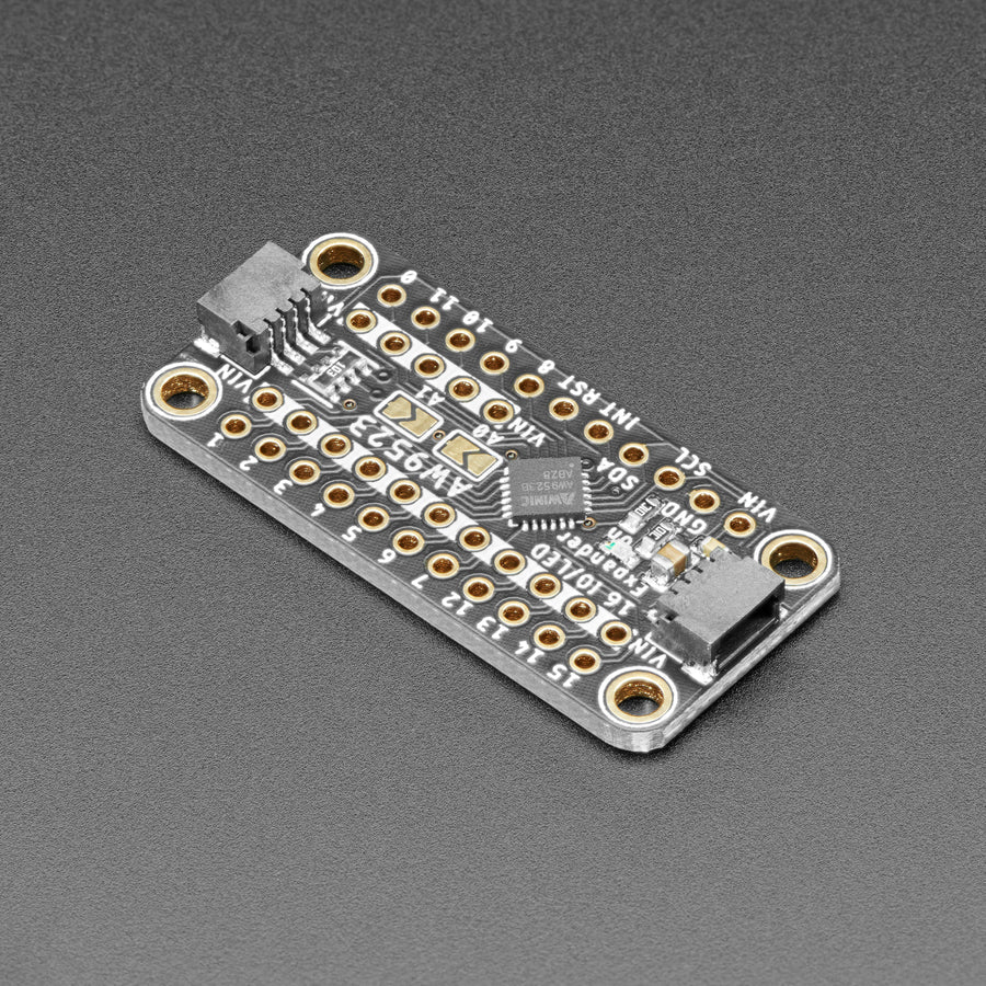 Adafruit AW9523 GPIO Expander and LED Driver Breakout - Expand your project possibilities, with the Adafruit AW9523 GPIO Expander and LED Driver Breakout - a cute and powerful I2C expander with a lot of tricks up its sleeve.