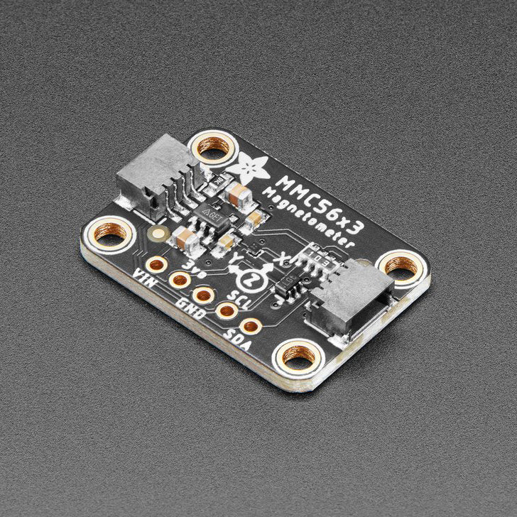 Adafruit Triple-axis Magnetometer - MMC5603 - STEMMA QT / Qwiic - Sense the magnetic fields surrounding us with this handy triple-axis magnetometer (compass) module.