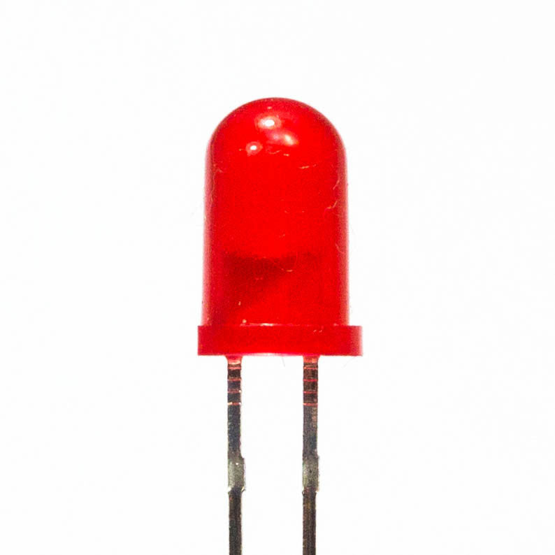 LED - 5mm - pack of 10 - LEDs are a great addition to any project. Whether you need a power indicator, a set of status lights, or a whole array for something more decorative these little through hole LEDs are always useful.