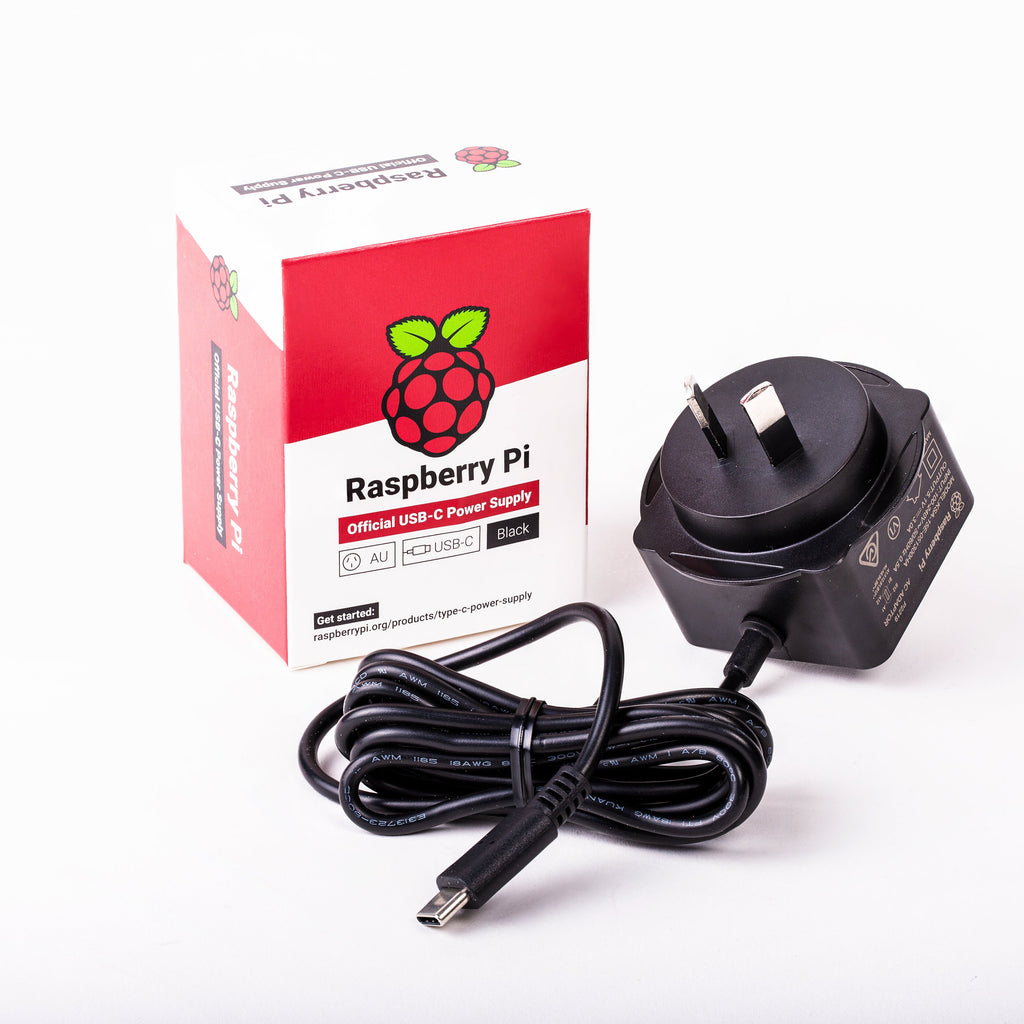Raspberry Pi Official USB-C Power Supply - The official Raspberry Pi USB-C Power Supply is designed to power Raspberry Pi 4 Model B and Raspberry Pi 400 computers.
