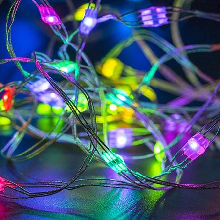 5m Flexible RGB LED Wire (50 RGB LEDs -WS2812/NeoPixel Compatible) - These individually-addressable RGB LED wires are great for all sorts of uses: custom desk lighting, music or data visualisation (an LED thermometer?), or art installations.