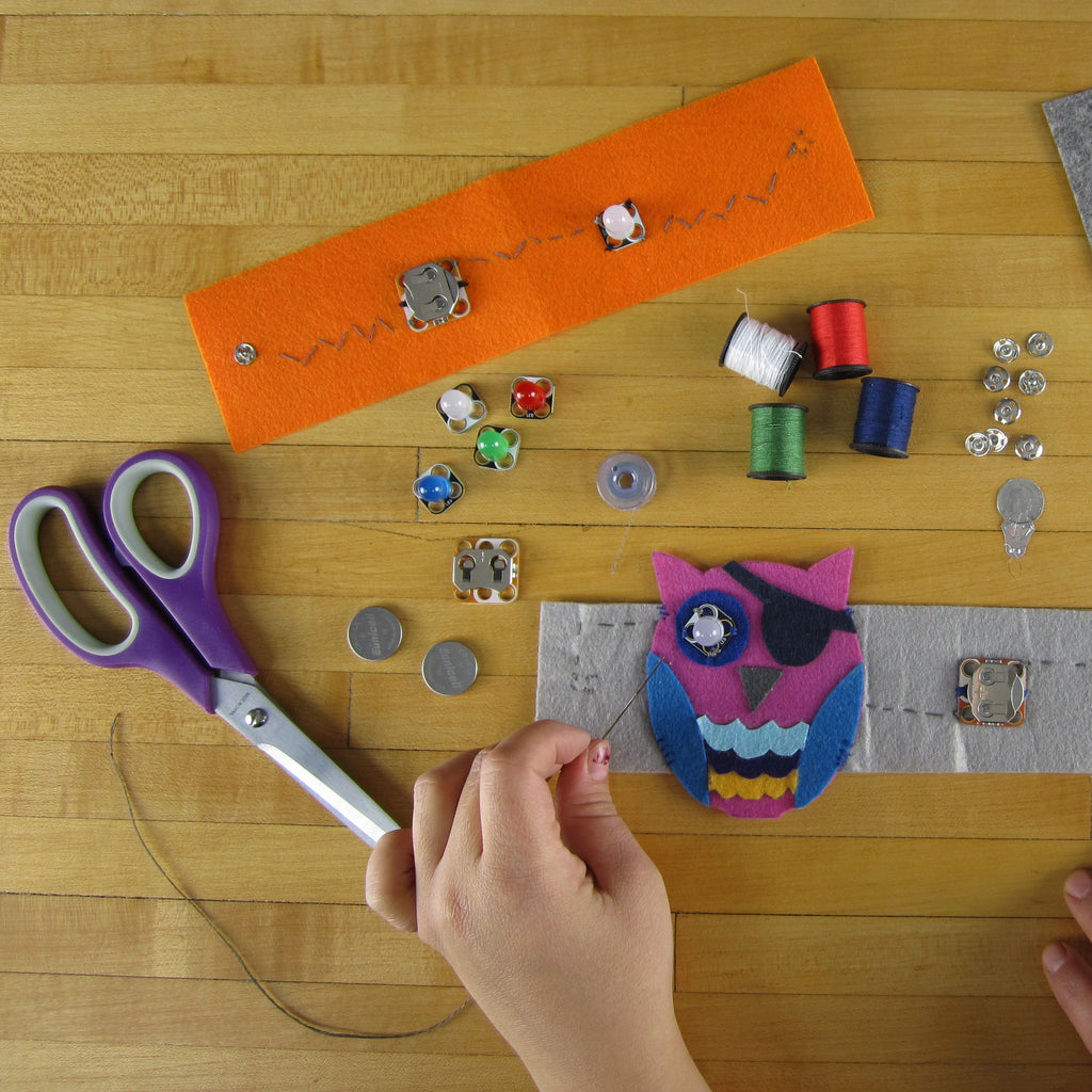 Crazy Circuits Sewing Starter Kit - Explore the world of electronics sewing and wearable technology with the Crazy Circuits Starter Sewing Kit.