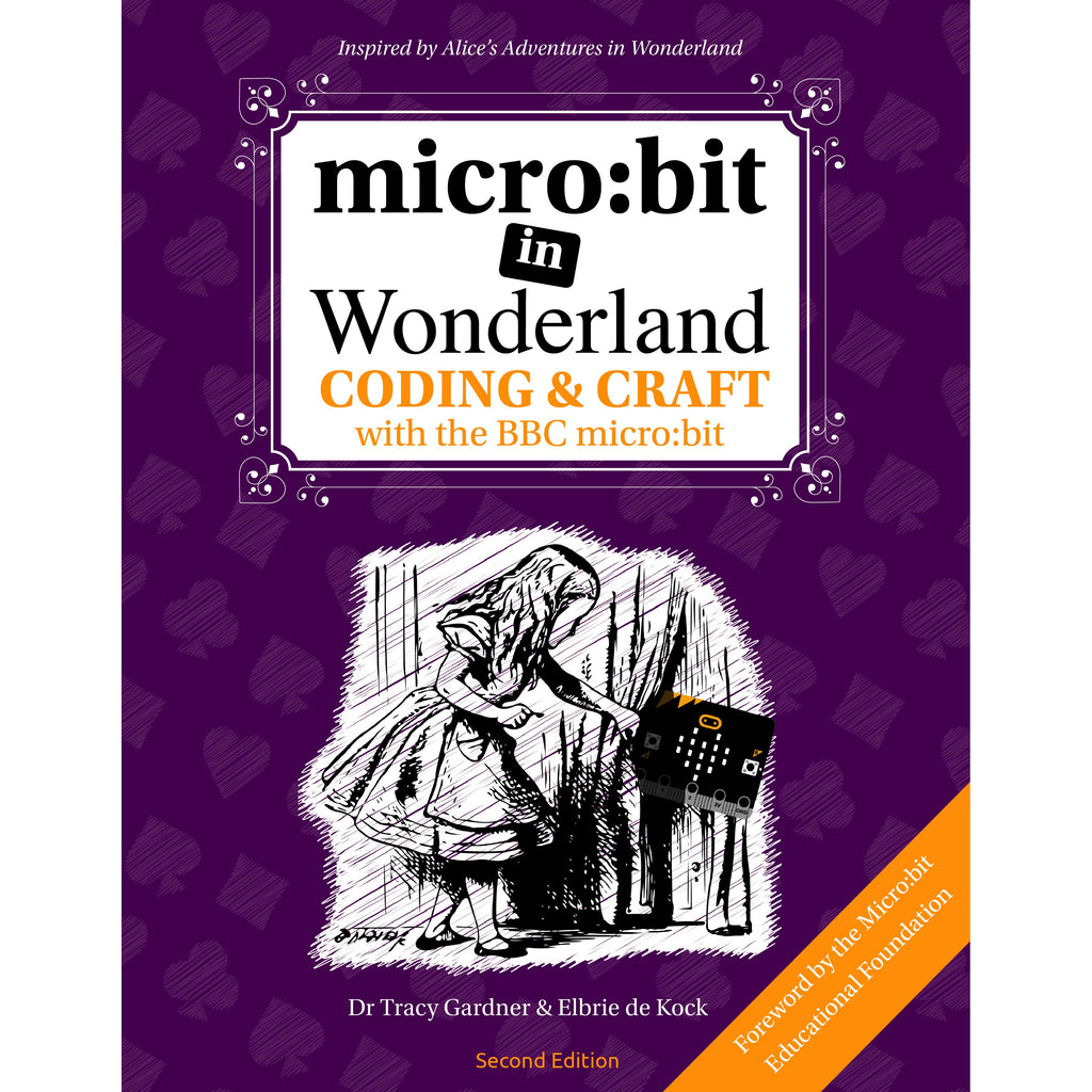 micro:bit in Wonderland - Coding & Craft with the BBC micro:bit - “Why,” said the Dodo, “the best way to explain it is to do it.” Come down the rabbit hole and modernise the White Rabbit’s pocket watch, program the Lobster Quadrille dance, create an anger monitor for the Queen of Hearts and lots more!