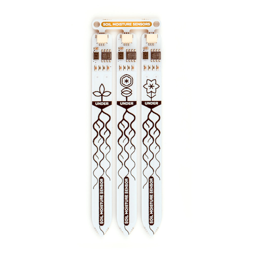 Grow Moisture Sensors (pack of 3) - A trio of Grow soil moisture sensors, for use with Grow HAT Mini or other devices.