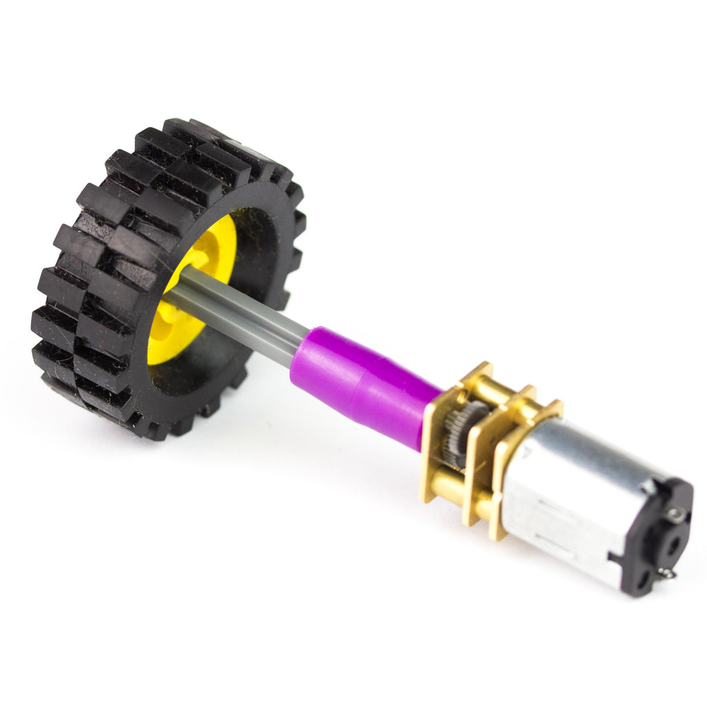 Micro Metal Gearmotor to LEGO® Axle Adaptor (pack of 4) - This little dingus connects our popular micro metal gearmotors to a standard LEGO® axle - ideal for making your brick creations move autonomously!