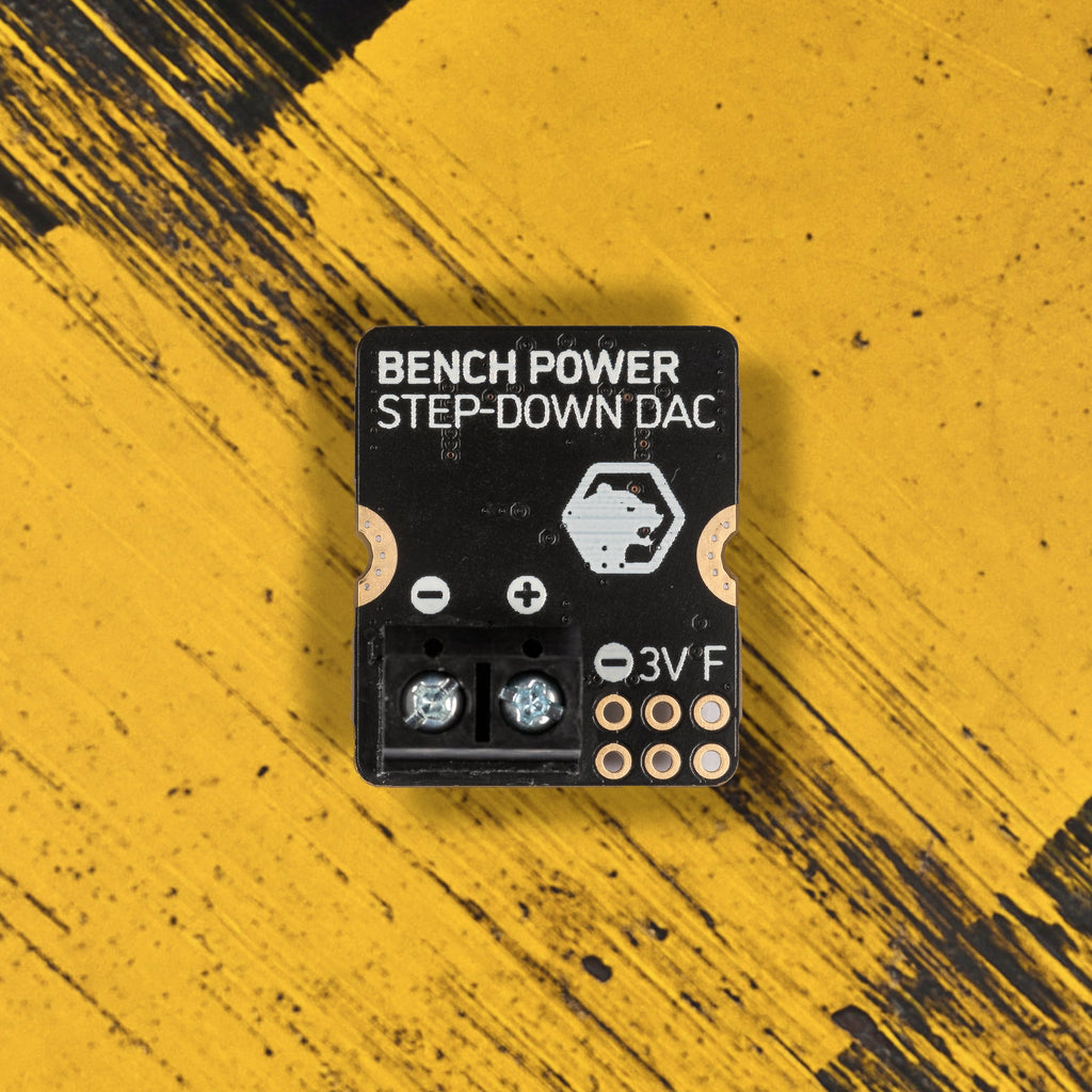 Bench Power Module for Yukon (5A Step-down DAC) - Output a variable voltage of up to 12V from your Pimoroni Yukon project, with this 5A step-down regulator. You can adjust the output voltage programmatically and in real-time!