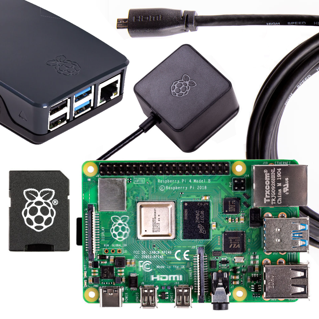 Raspberry Pi 4 + Essentials Kit - Our Raspberry Pi Essentials kit contains a top of the range Raspberry Pi 4 and all the essentials you need to make it work. Perfect for setting up a media server, for retro gaming emulation or even to use as a desktop machine.