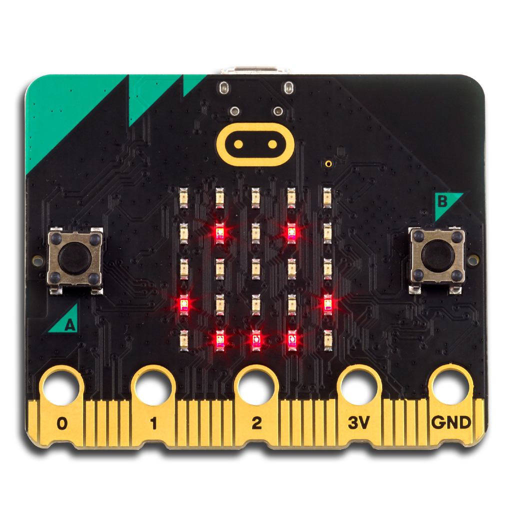 micro:bit v2 - micro:bit v2 is a brand new, super-charged version of the popular pocket-sized codeable computer, brought bang up to date with a microphone, speaker and upgraded processing capabilities.