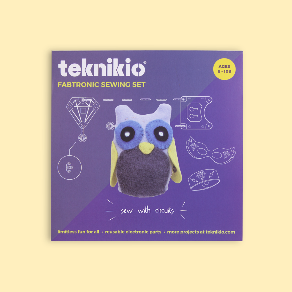 Fabtronic Sewing Set - Enter the world of e-textiles and wearables with custom reusable parts that allow you to make and remake as many times as you want!
