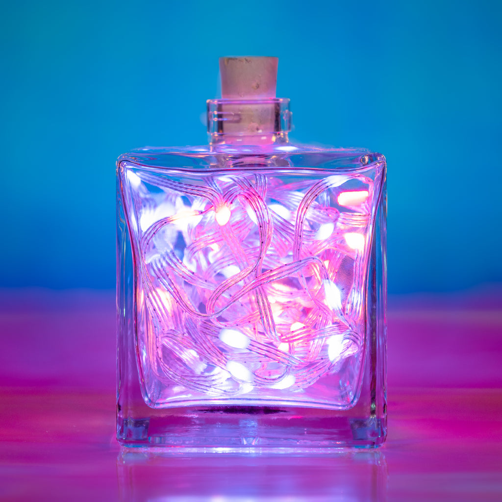 Wireless Plasma Kit - A beginner friendly, internet connected mood-light-in-a-bottle that's easy to program using MicroPython or CircuitPython.