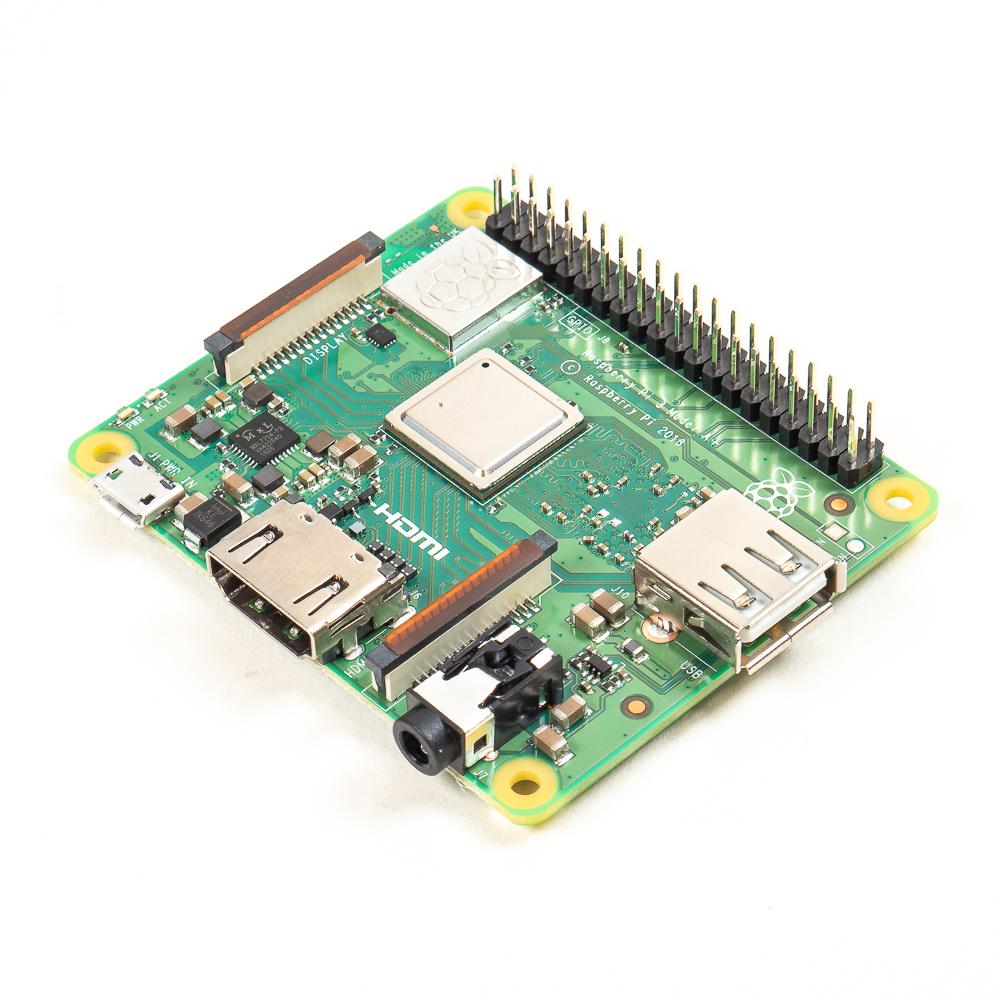 Raspberry Pi 3 A+ - Pint-sized power! The Raspberry Pi 3 Model A+ packs all of the processing and wireless power of the 3 B+ into a significantly smaller package.