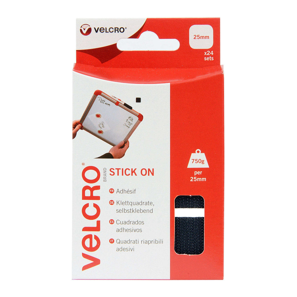 VELCRO® Brand Stick On Squares - VELCRO® Brand Stick On Squares are a quick and easy alternative to nails, tacks and glues.