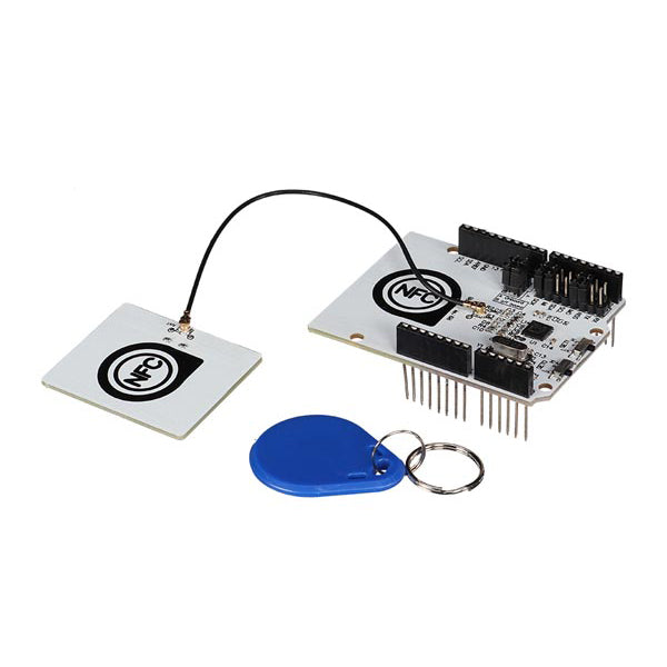 NFC / RFID Shield For Arduino® - This NFC/RFID controller shield is based on the PN532 chip and can be used for field communication close to 13.56 MHz.