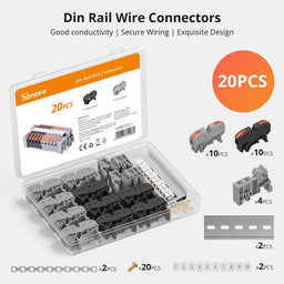 An image of Sonoff DIN Rail Wire Connectors (20 pcs)