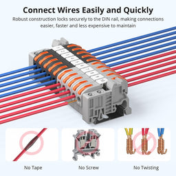 An image of Sonoff DIN Rail Wire Connectors (20 pcs)
