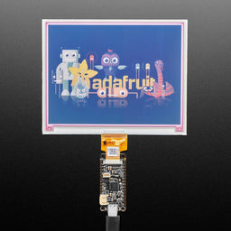 An image of Adafruit RP2040 Feather ThinkInk for 24-pin E-Paper Displays - STEMMA QT