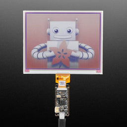 An image of Adafruit RP2040 Feather ThinkInk for 24-pin E-Paper Displays - STEMMA QT