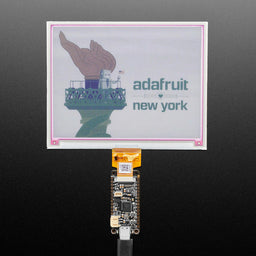An image of Adafruit RP2040 Feather ThinkInk for 24-pin E-Paper Displays - STEMMA QT