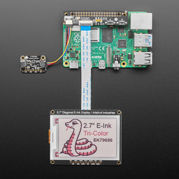 An image of Adafruit EYESPI Pi Beret - Buttons, EYESPI and STEMMA QT