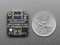 An image of Adafruit USB Type C Power Delivery Dummy - I2C or Switchable - HUSB238