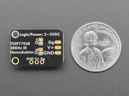 An image of Adafruit TSSP77038 38KHz Infrared IR Demodulator Breakout - STEMMA JST PH 2mm
