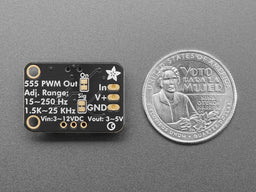An image of Adafruit 555 PWM Output STEMMA - 1.5K~25 KHz or 1.5~250 Hz - STEMMA JST PH 2mm