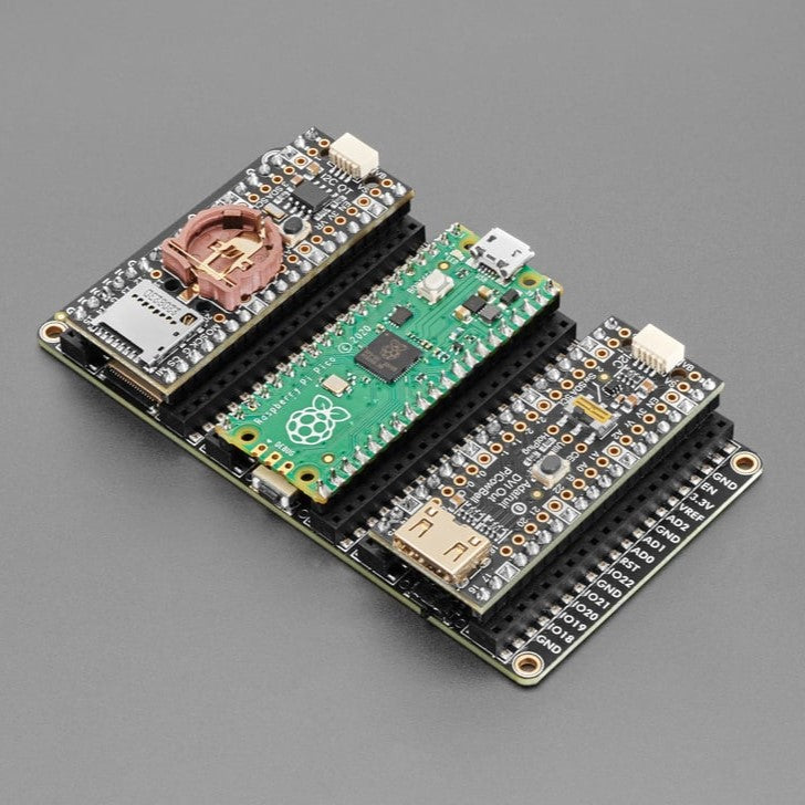 Adafruit Proto Tripler PiCowbell for Pico and PicoW - The Adafruit Proto Tripler PiCowBell is intended to be treated like a mini solder-less proto plate to simplify programming and sensor or display connectivity for your Raspberry Pi Pico board.