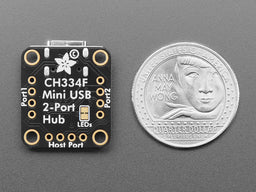 An image of Adafruit CH334F Mini 2-Port USB Hub Breakout