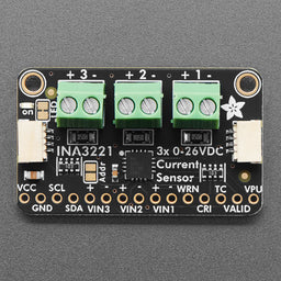 Adafruit INA3221 - Triple 0-26 VDC, ±3.2 Amp Power Monitor