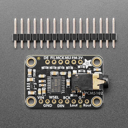 An image of Adafruit PCM5102 I2S DAC with Line Level Output - 112dB SNR
